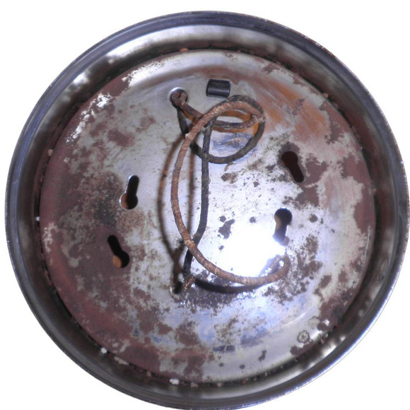 Vintage 70's 1-light 6-1/2" Flush Mount Ceiling Light, Cut Glass, White & Clear - Picture 10 of 10